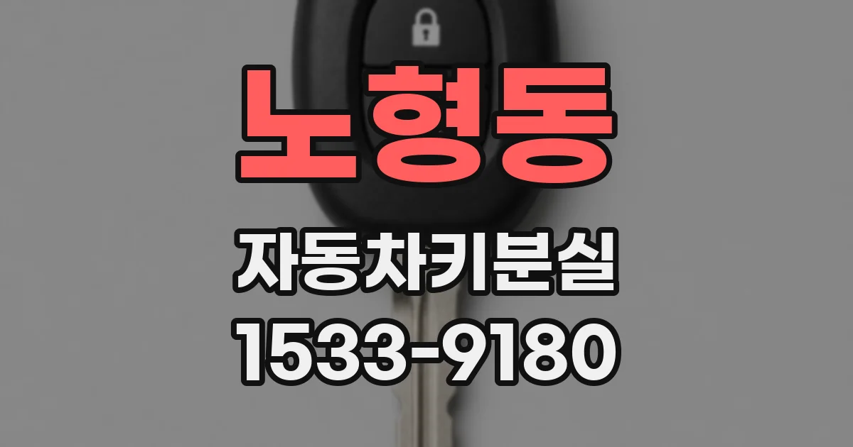 노형동 자동차키분실