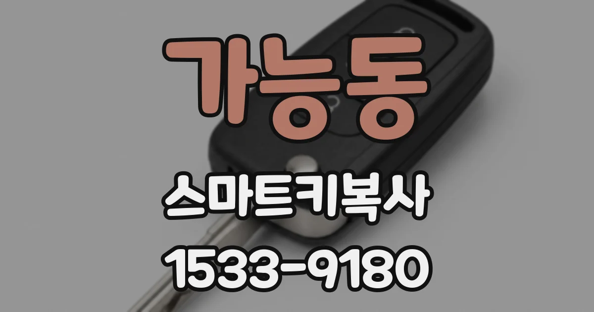 가능동 스마트키복사