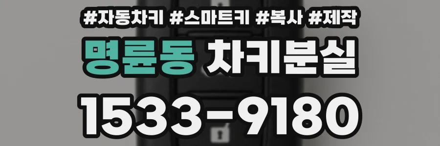 명륜동 차키분실