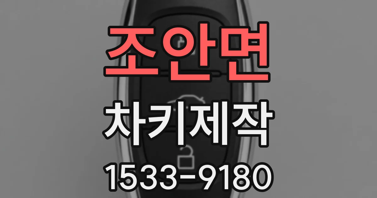 조안면 차키제작