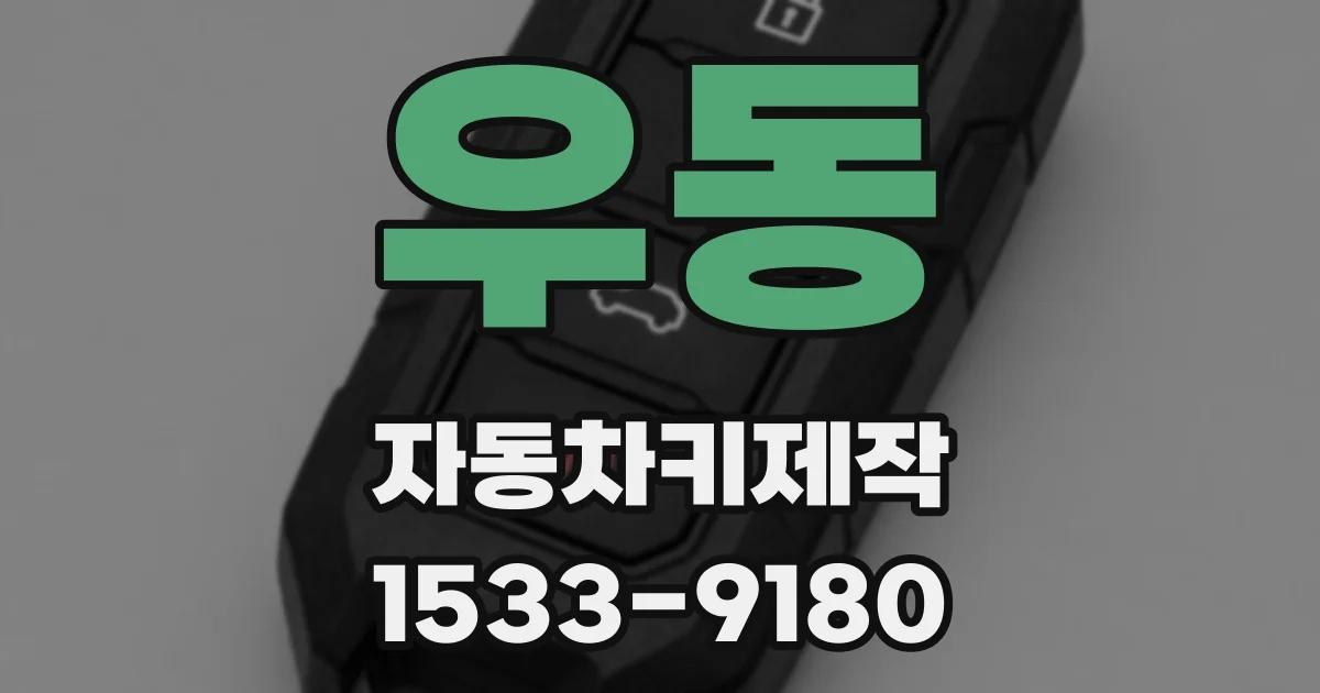 우동 자동차키제작