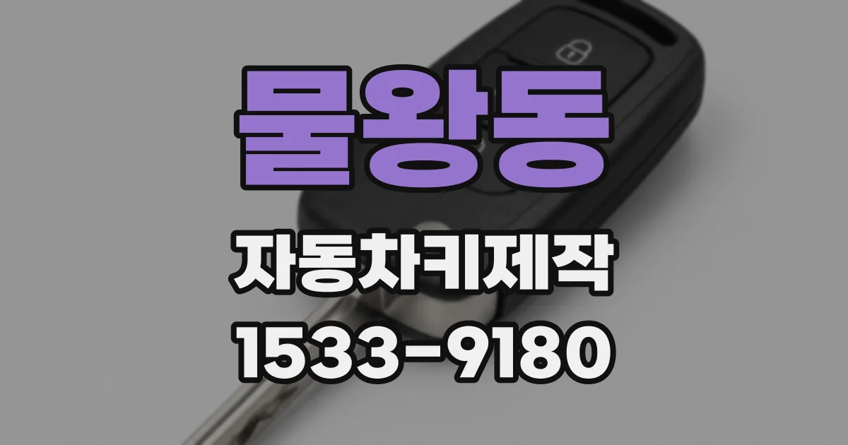 물왕동 자동차키제작
