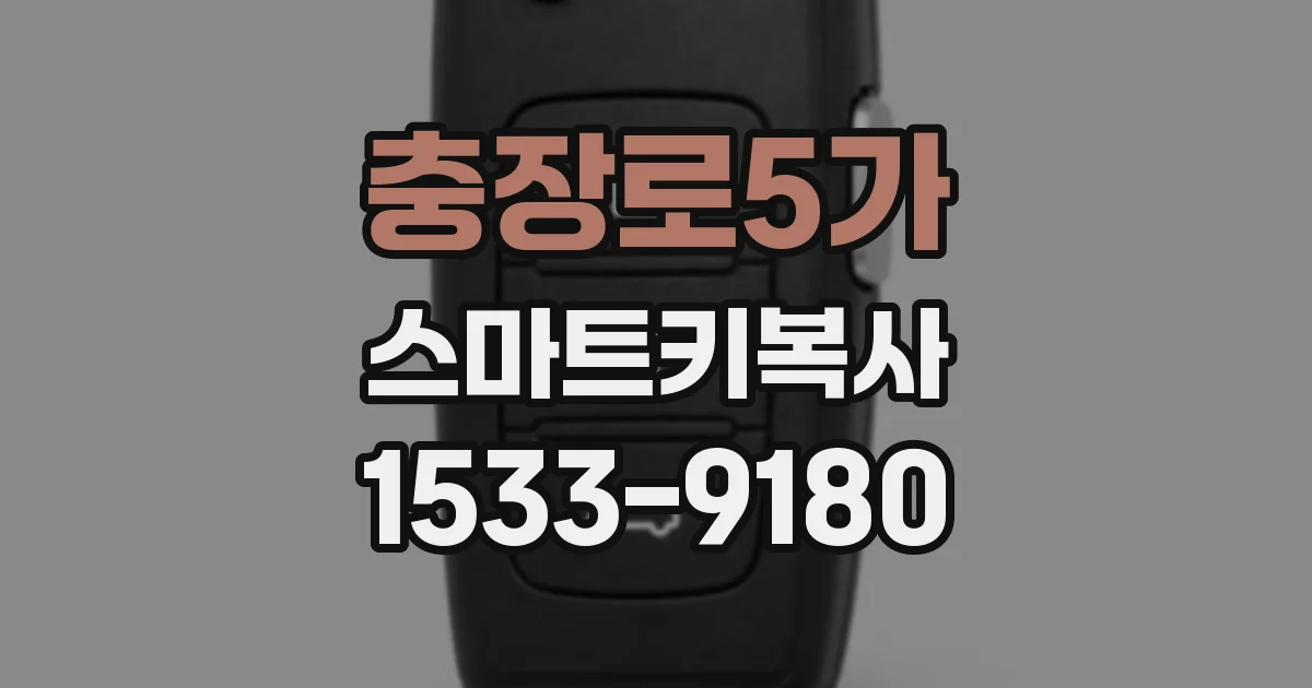 충장로5가 스마트키복사