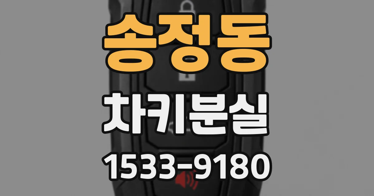 송정동 차키분실
