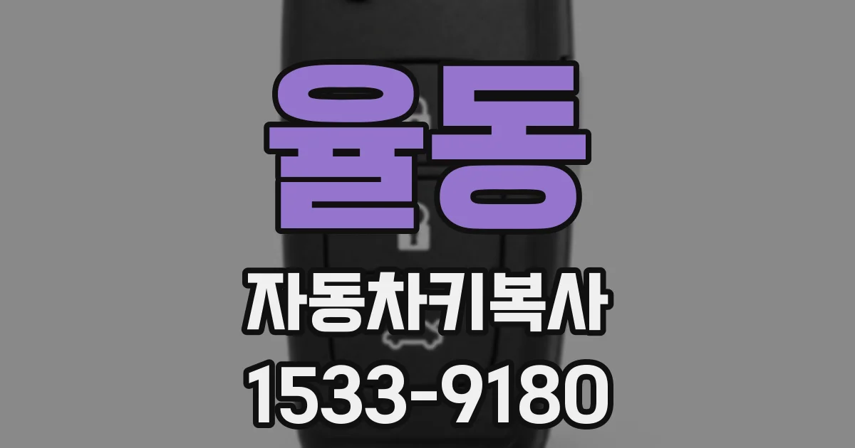 율동 자동차키복사
