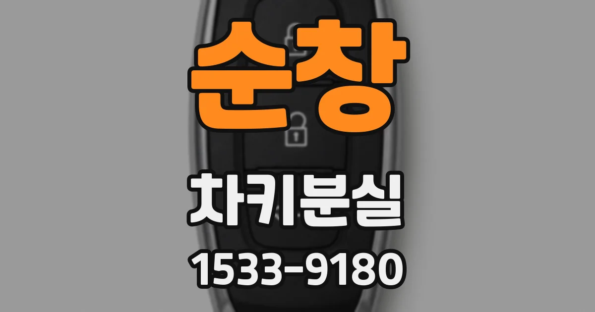 순창 차키분실