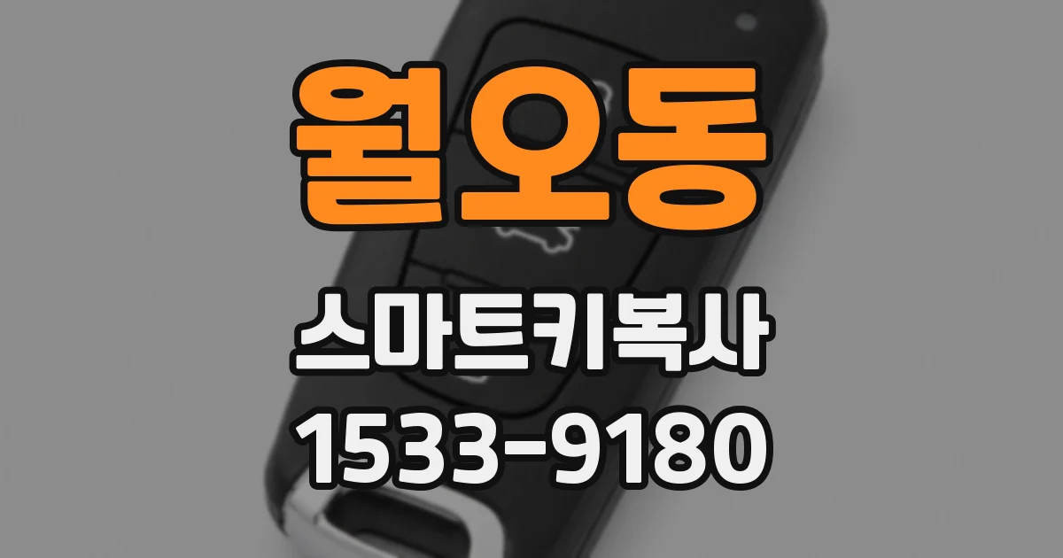 월오동 스마트키복사