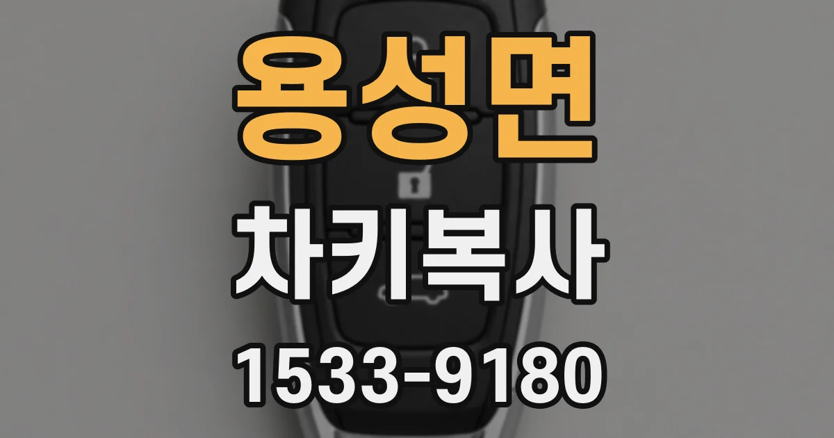 용성면 차키복사