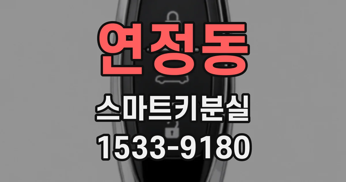 연정동 스마트키분실