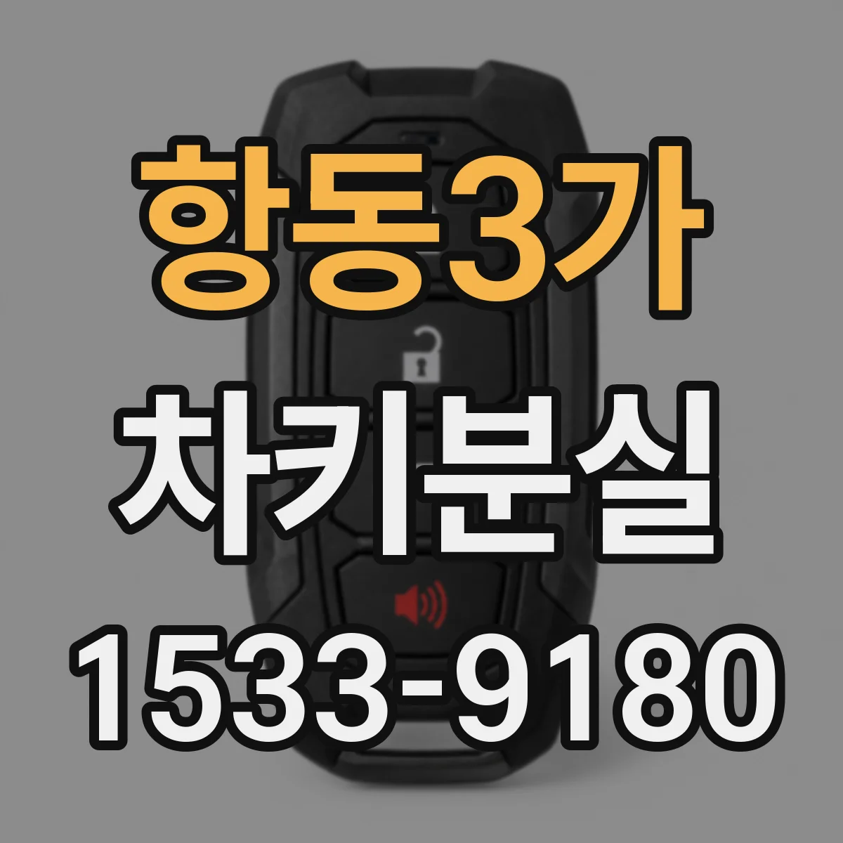 항동3가 차키분실