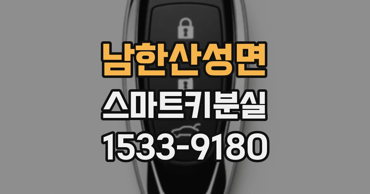 남한산성면 스마트키분실