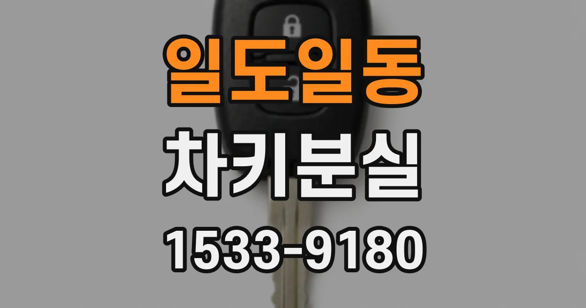 일도일동 차키분실