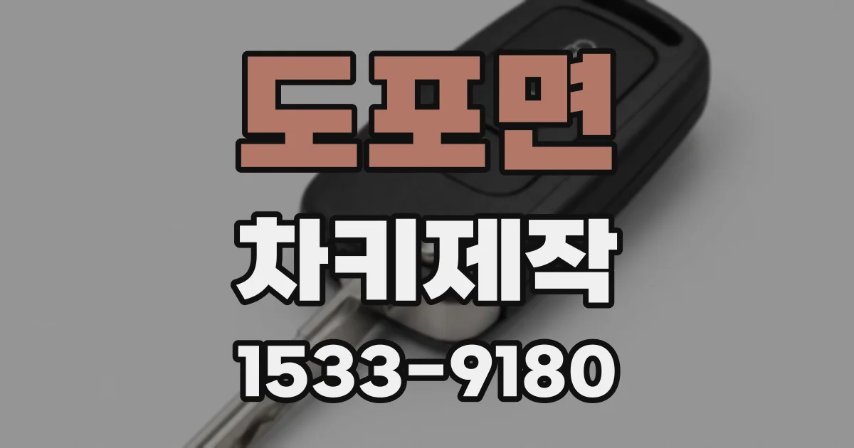도포면 차키제작
