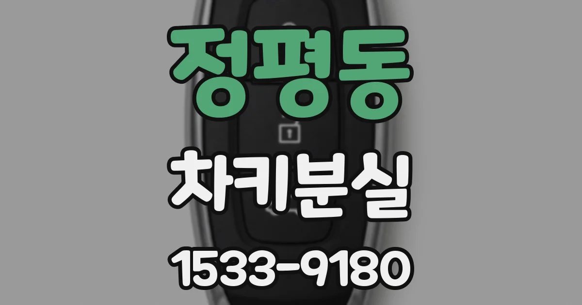 정평동 차키분실
