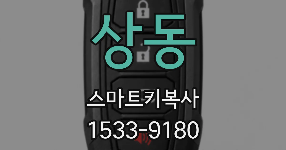 상동 스마트키복사