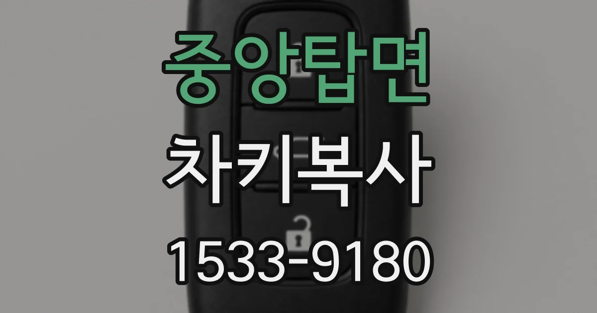 중앙탑면 차키복사