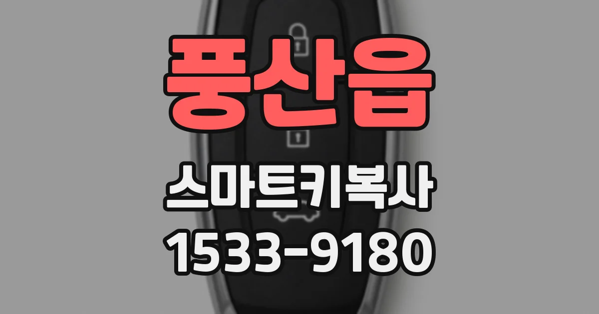 풍산읍 스마트키복사
