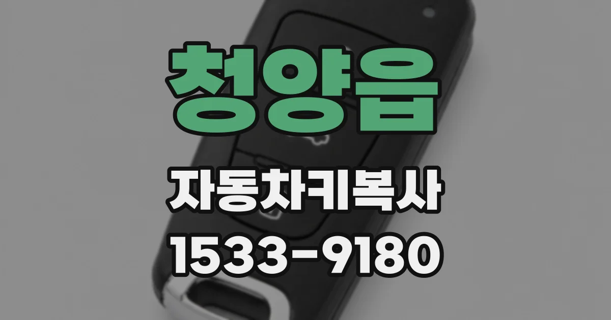 청양읍 자동차키복사
