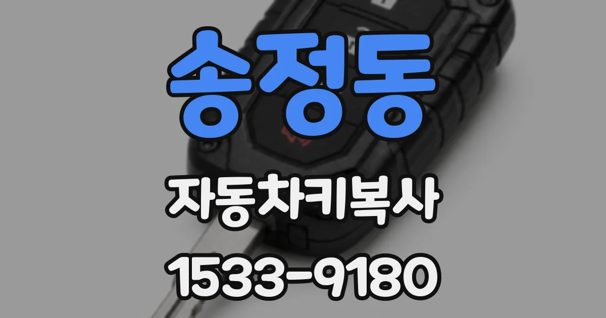 송정동 자동차키복사