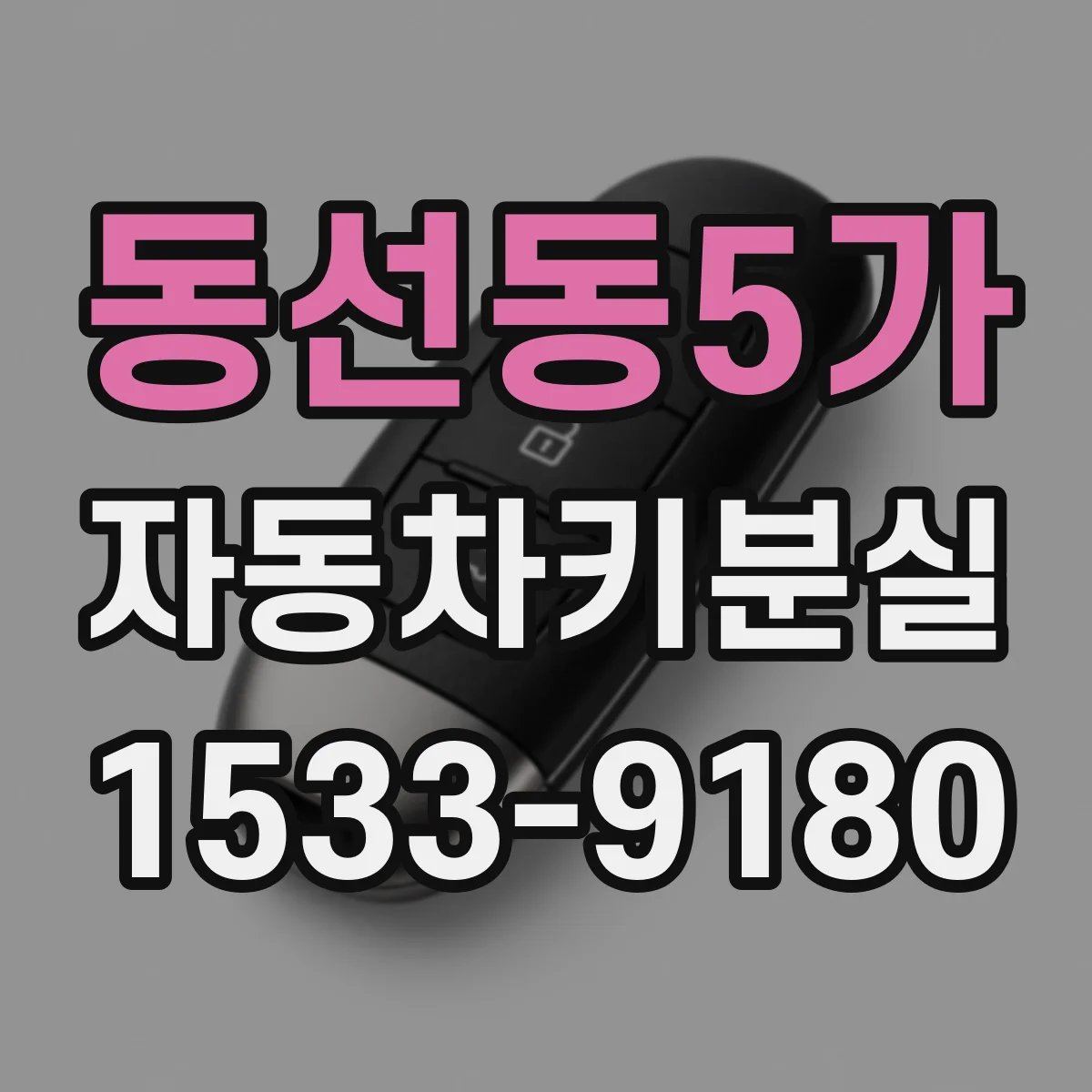 동선동5가 자동차키분실
