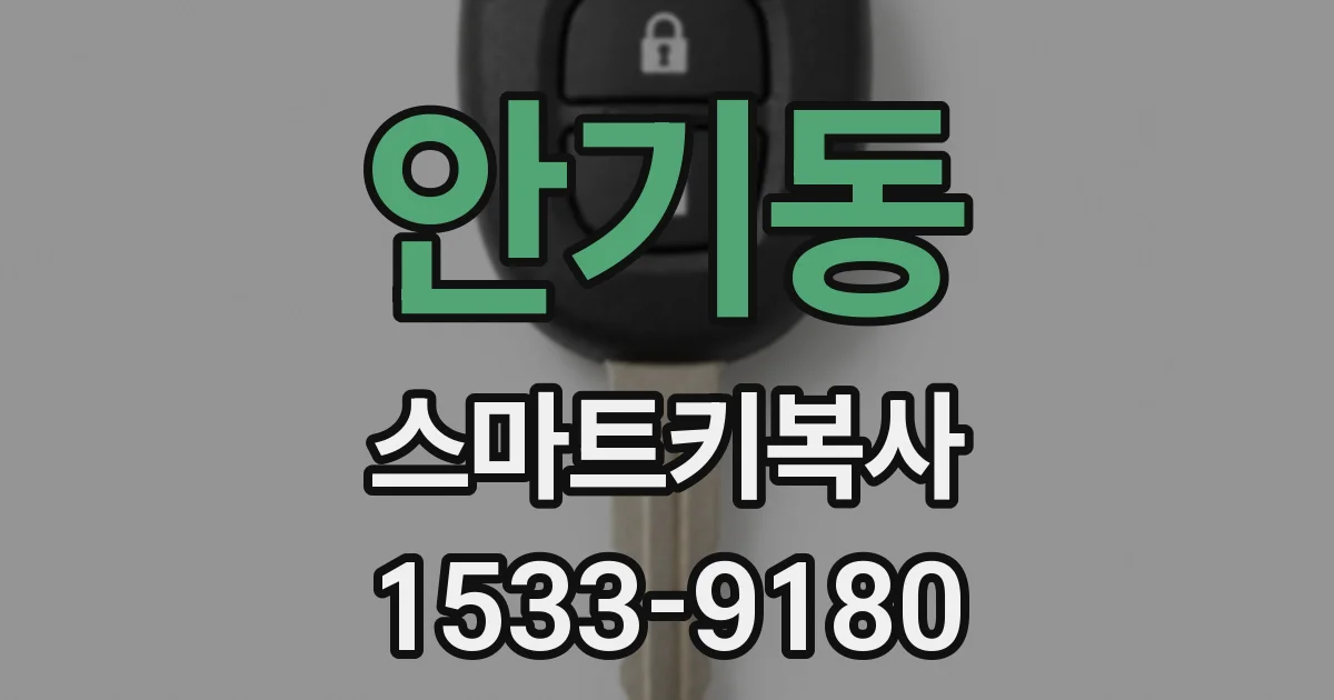 안기동 스마트키복사