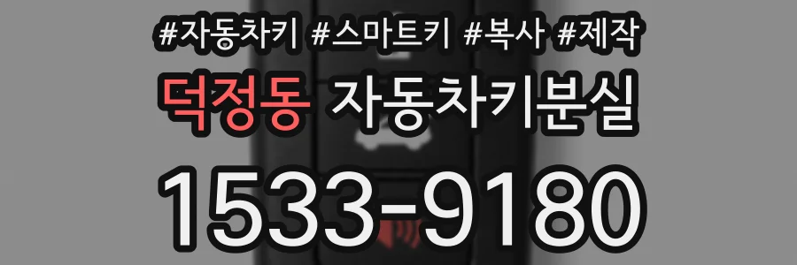 덕정동 자동차키분실