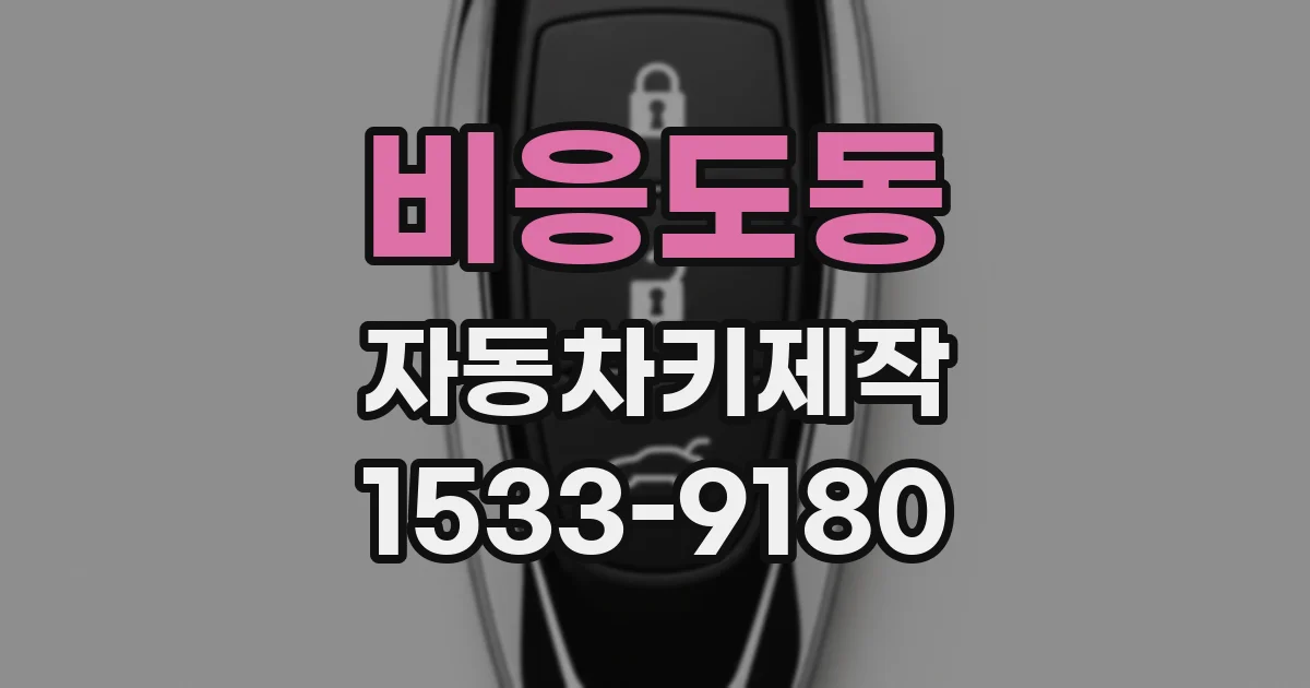 비응도동 자동차키제작