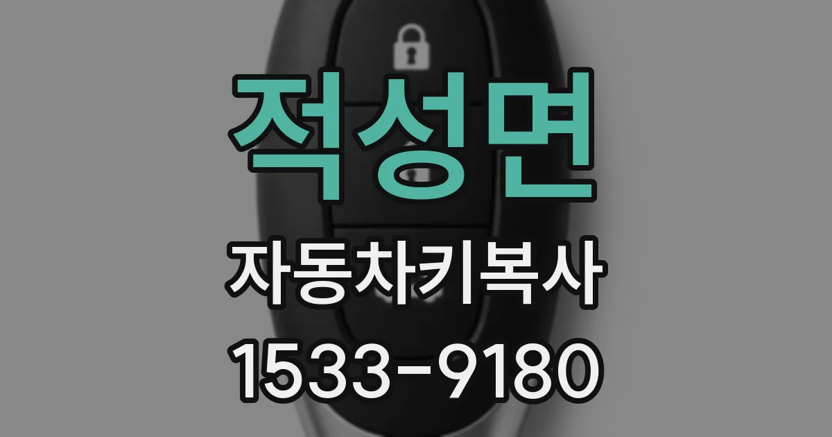 적성면 자동차키복사