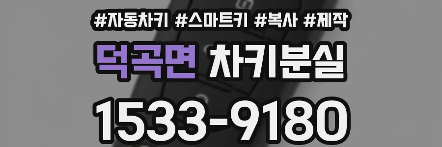 덕곡면 차키분실