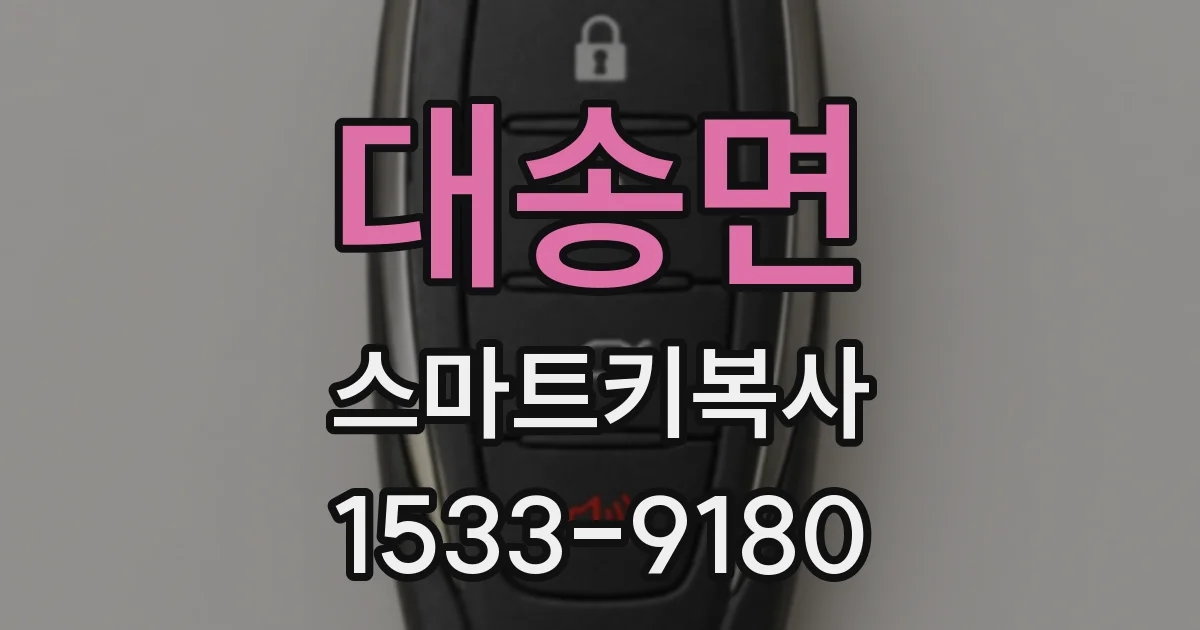대송면 스마트키복사