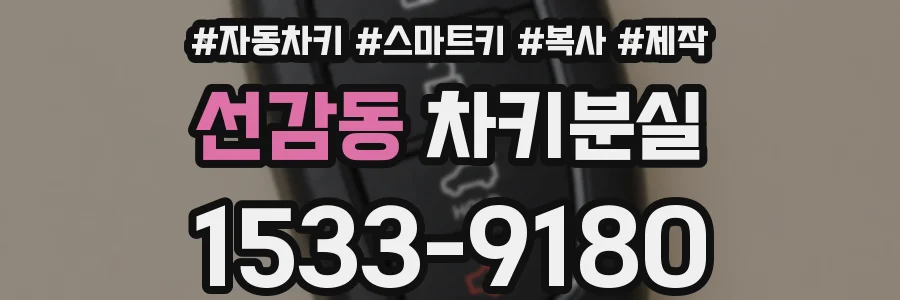선감동 차키분실