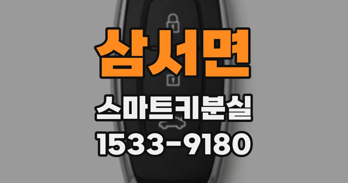 삼서면 스마트키분실