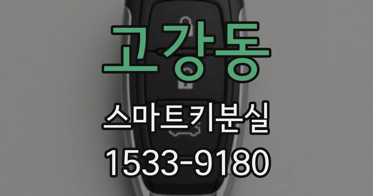 고강동 스마트키분실