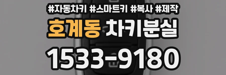 호계동 차키분실