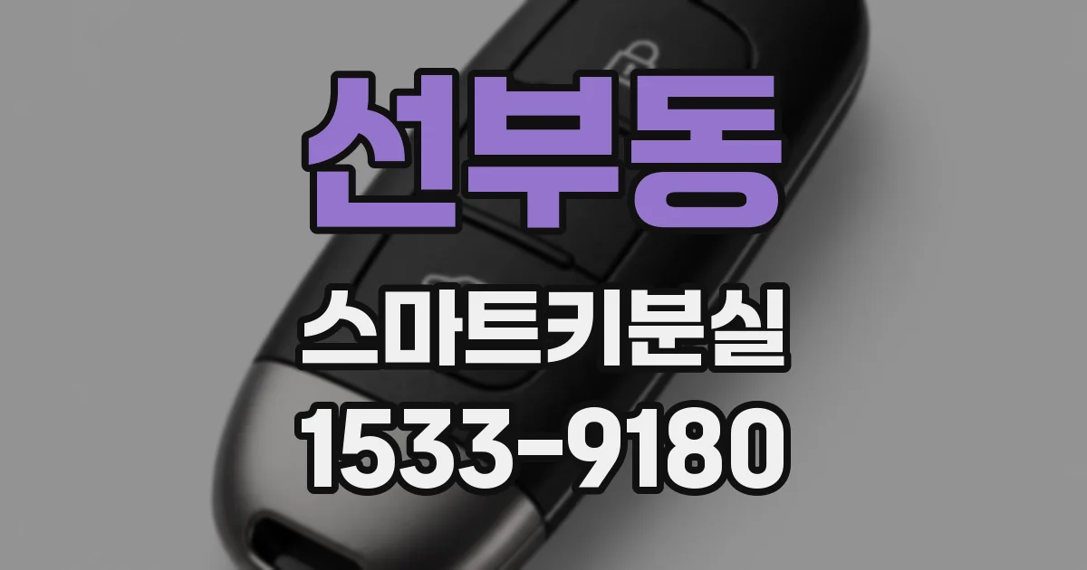 선부동 스마트키분실