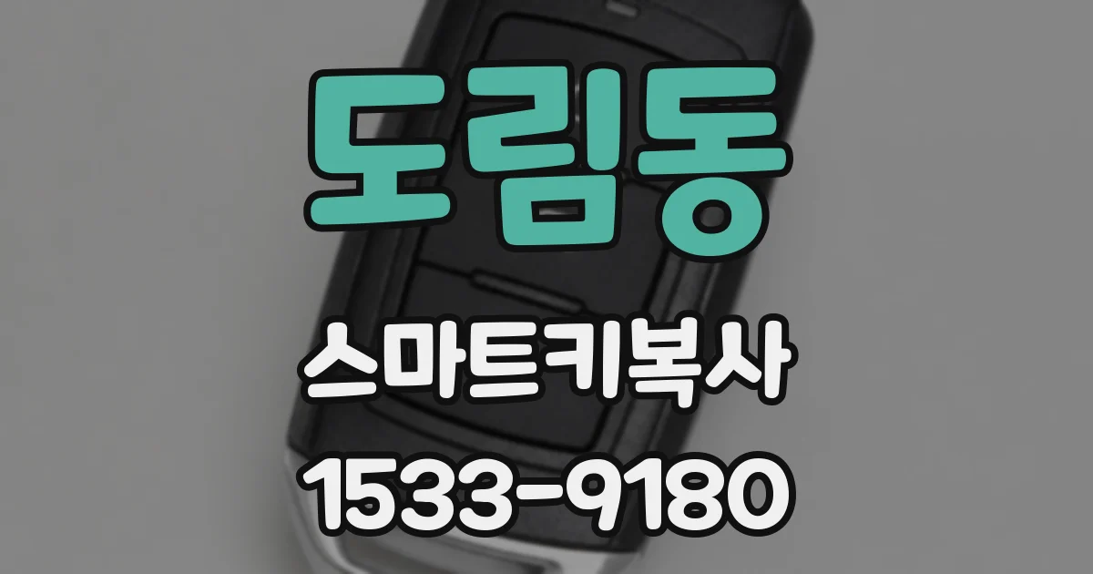 도림동 스마트키복사