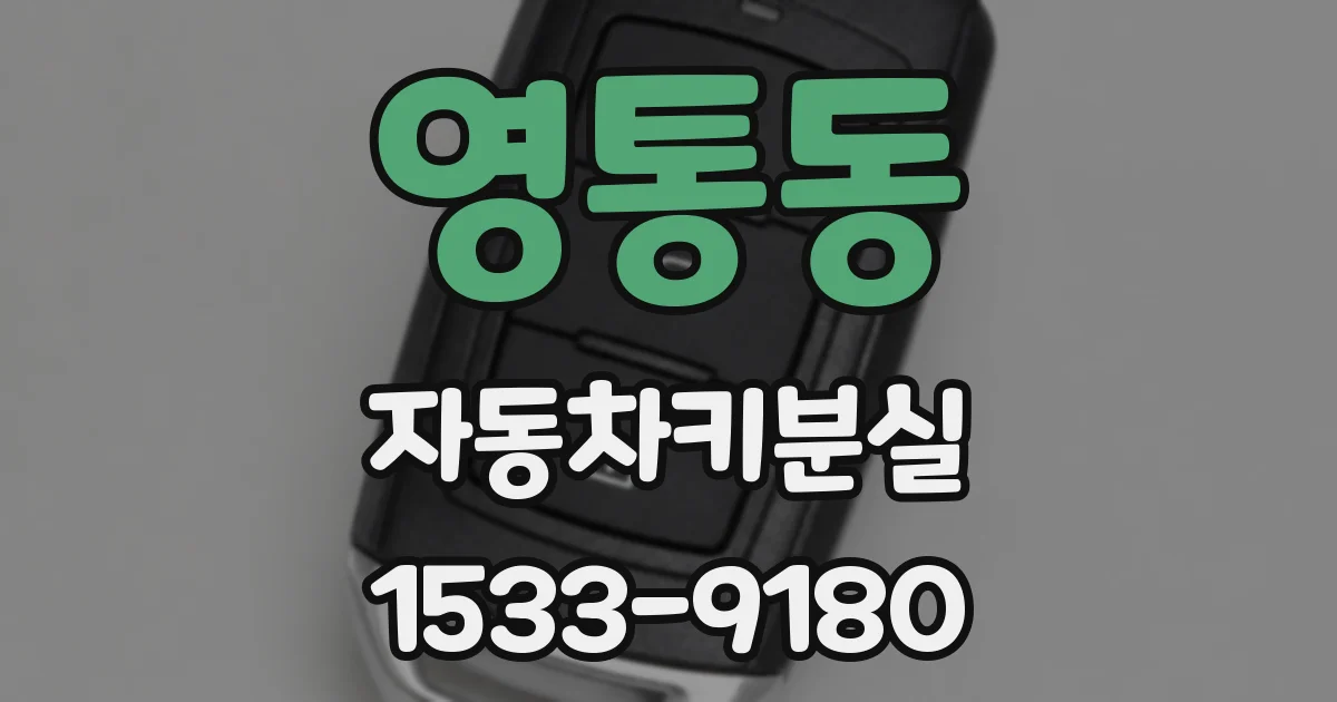 영통동 자동차키분실