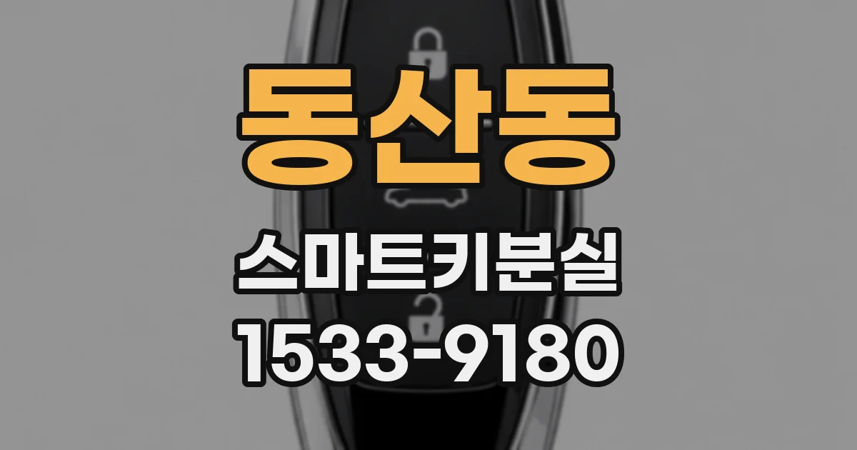 동산동 스마트키분실