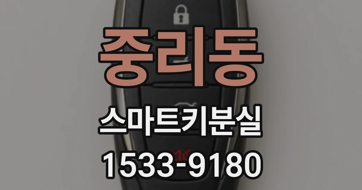 중리동 스마트키분실