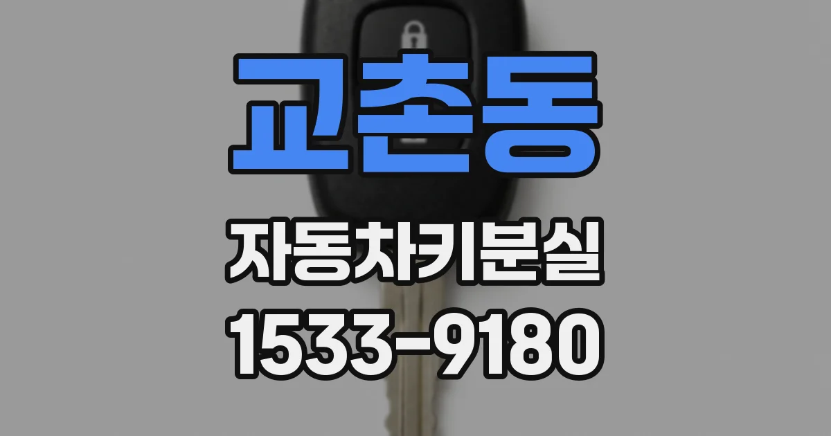 교촌동 자동차키분실