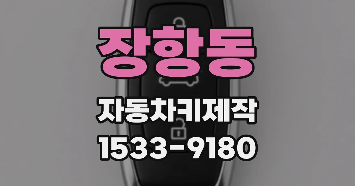 장항동 자동차키제작