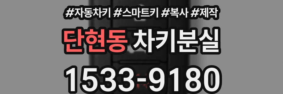 단현동 차키분실
