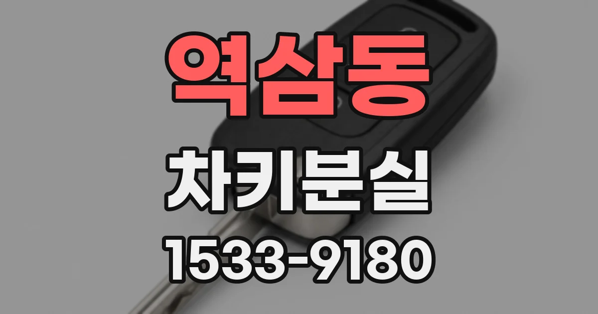 역삼동 차키분실