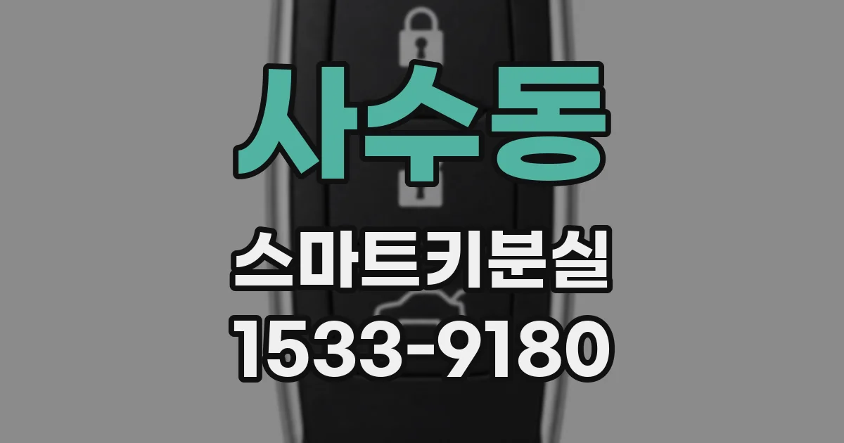사수동 스마트키분실