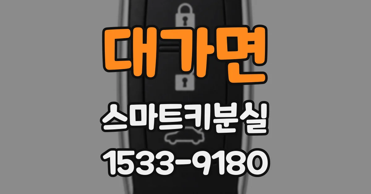 대가면 스마트키분실