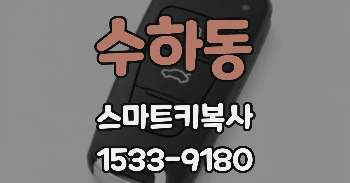 수하동 스마트키복사