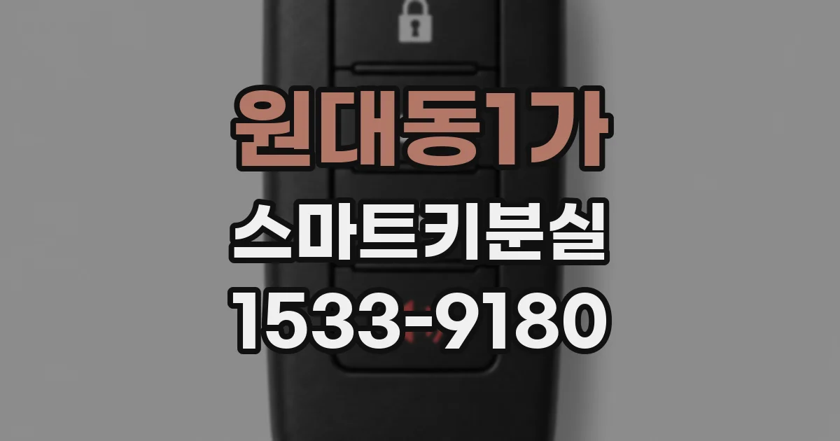 원대동1가 스마트키분실