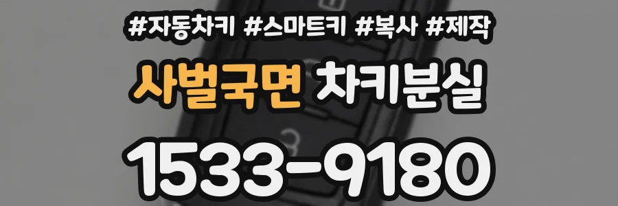 사벌국면 차키분실