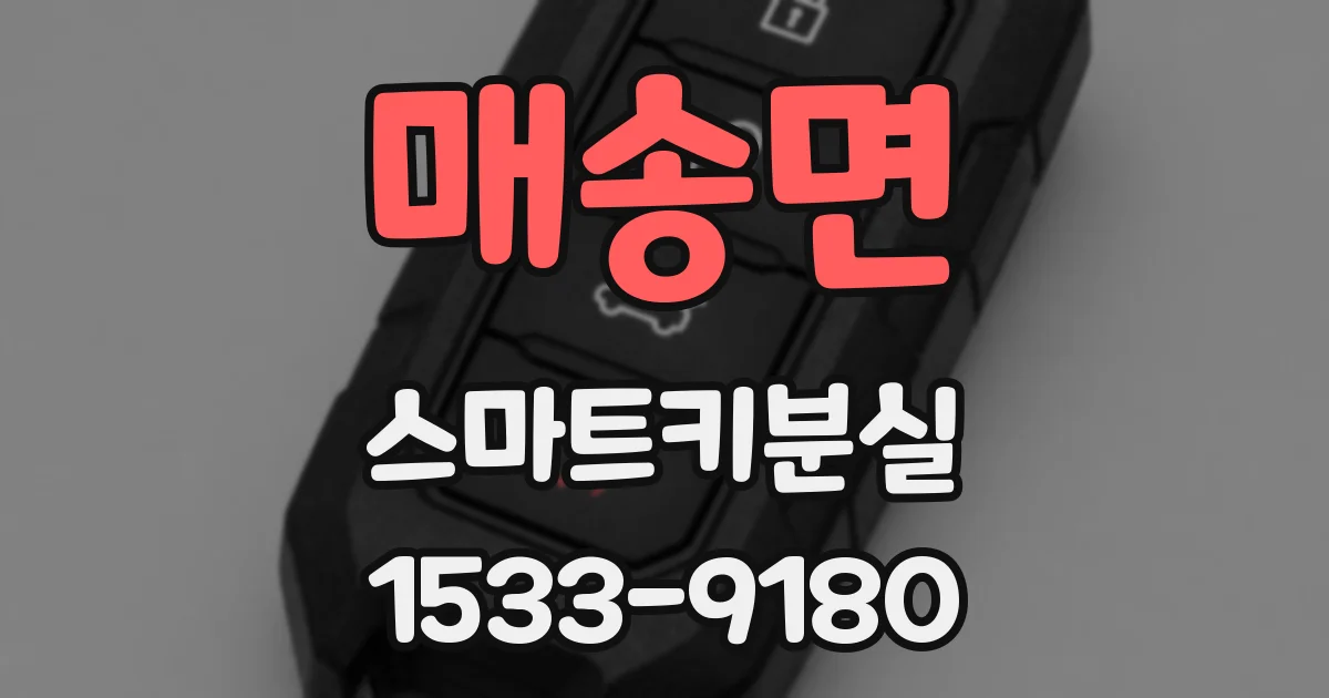 매송면 스마트키분실