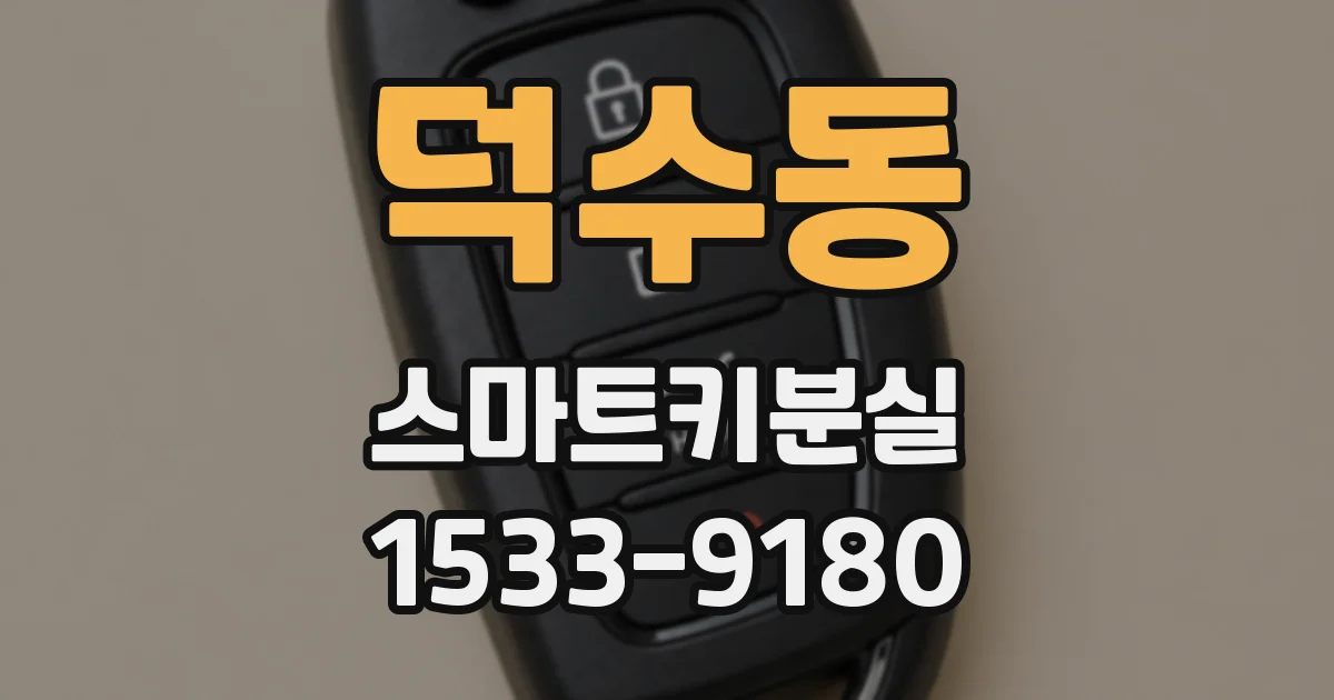 덕수동 스마트키분실